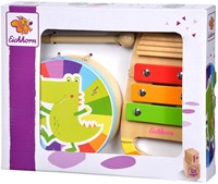 Eichhorn Houten Trommel en Xylofoon Muziekset, 3dlg.-2