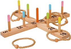 Eichhorn Holz Ringwurfspiel Outdoor - Wurfspiel für Kinder draußen