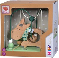 Eichhorn Holz Motorikspielzeug Esel - bunte Baby Motorikschleife