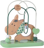 Eichhorn Holz Motorikspielzeug Esel - bunte Baby Motorikschleife-2