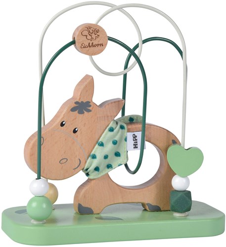 Eichhorn Holz Motorikspielzeug Esel - bunte Baby Motorikschleife-2