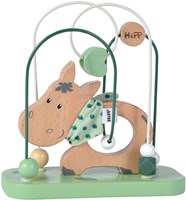 Eichhorn Holz Motorikspielzeug Esel - bunte Baby Motorikschleife-3