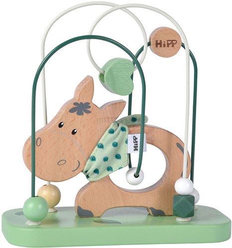 Eichhorn Holz Motorikspielzeug Esel - bunte Baby Motorikschleife-3