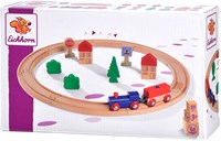 Eichhorn Holz Eisenbahn Spielset - FSC Holz - 20-teilig-2