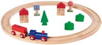 Eichhorn Holz Eisenbahn Spielset - FSC Holz - 20-teilig