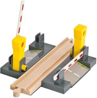 Eichhorn Eisenbahn Schienen Bahnübergang mit Schranken - Holzspielzeug-2