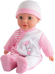 Simba Babypuppe Laura mit Geräuschen und Schlafaugen - 30cm Puppenspielzeug