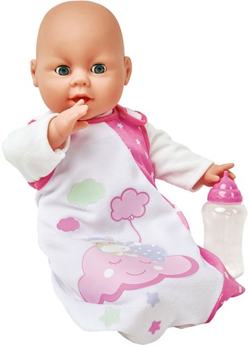Simba Babypuppen Zubehör Schlafset Laura mit Fläschchen und Schlafsack-2