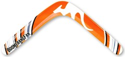 Boomerang Fan Holzboomerang orange rechtshändig 28cm 78g 25m Spielzeug