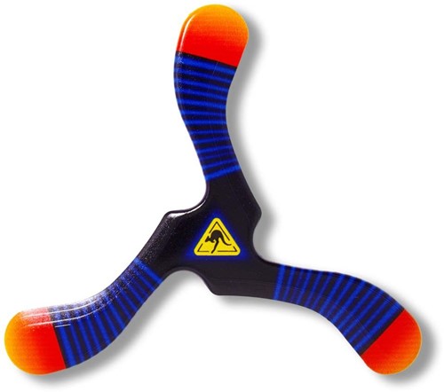 Boomerang Fan Boemerang Zebra 3 Rechts 27cm.40gr.15m.