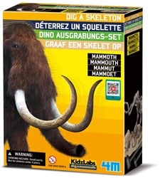 4M KidzLabs Dinosaurier Ausgrabungsset Mammut - Lernspielzeug