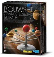 DAM 4M KidzLabs: SPACE / BUILDING KIT SUNSET / F R A N S T A L I G E PACKAGE, zum selber bauen, mit Farbe und Pinsel, Karton 17x22x6cm, 8+-3