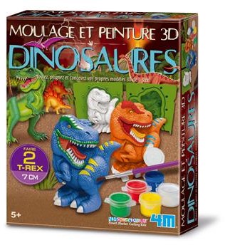 4M 3D-Dino gießen und bemalen – Französisch-3