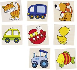 Goki Holz Memo Spiel für Kinder - pädagogisches Lernspielzeug