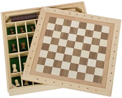 Goki 56953 Einzelstück Schachbrett Reise-Schachspiel