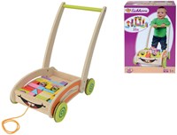 Eichhorn Holz Lauflernwagen Activity mit Bausteinen - Schiebewagen Spielzeug