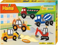 Hama Baufahrzeuge Bastelset - 4000 Bügelperlen kreatives Spielzeug