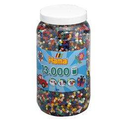Hama Bügelperlen - Kreativdose mit 13.000 Perlen Mix Farben
