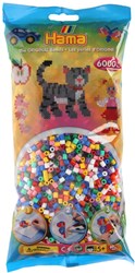 Hama Bügelperlen Pastell Mix 6000 Stück - kreative Bastelperlen