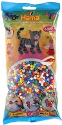 Hama Perlen 205-00 B?gelperlen bunt sortiert 6000