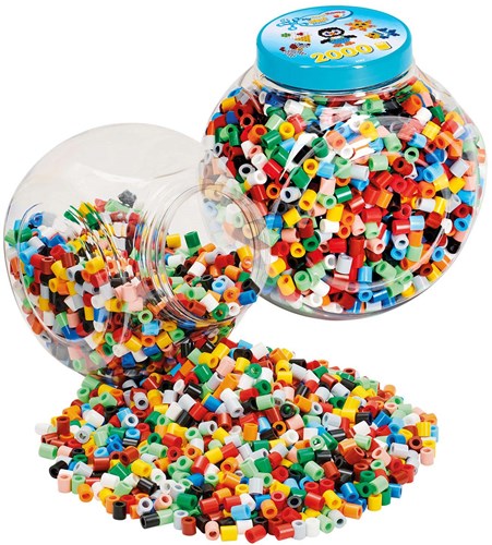 Hama Maxi Bügelperlen Set - 2000 Stück bunte Bastelperlen Dose-2