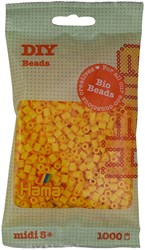 Hama Bio Bügelperlen gelb midi - 1000 Stück Bastelspielzeug