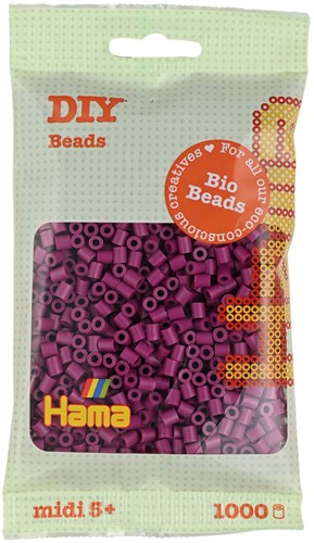 Hama Bio Bügelperlen Spielzeug - Pflaume midi 1000 Stück umweltfreundlich