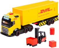 Dickie LKW DHL Spielzeugset mit Gabelstapler und Licht-2