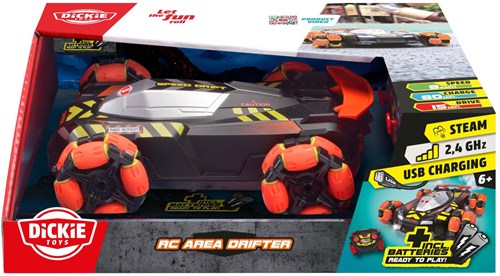 Dickie RC Auto Area Drifter mit Rauch und Licht, Fernsteuerung, 25 cm