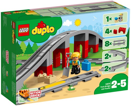 LEGO DUPLO Eisenbahnbrücke und Schienen - 10872