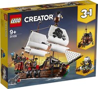 LEGO Piratenschiff Bauset Creator 3-in-1 - 31109 Spielzeug