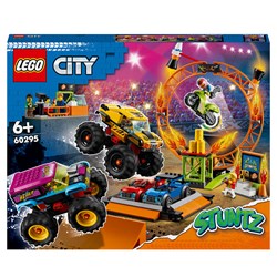 LEGO City Stuntshow Arena Bauset - Stuntmotorrad und Monstertrucks