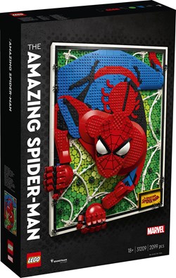 LEGO ART Spider-Man 3D Poster Bauset - Superhelden Wanddeko