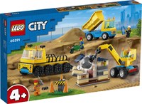 LEGO City Baufahrzeuge und Kran mit Abrissbir