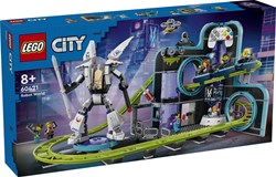 LEGO City Roboter Achterbahn Spielzeug - 60421 - Bauset für Kinder