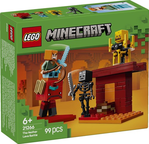 LEGO Minecraft Bauset Das Lava-Duell im Nether 21266 Spielzeug