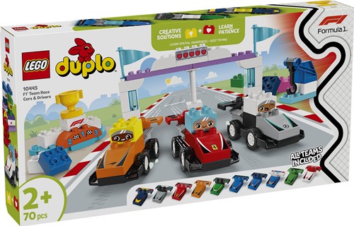 LEGO DUPLO Town 10445 F1 Team Racewagens en Coureurs