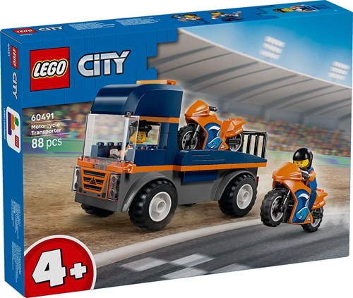 LEGO City Motorradtransporter Bauset - Spielzeug für Kinder