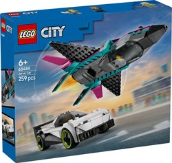 LEGO City Spielzeug Düsenflieger vs. Rennauto Rennset