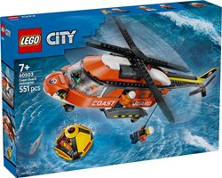 LEGO City Rettungshubschrauber Küstenwache - Spielset für Kinder
