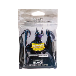 Dragon Shield Kartenhüllen Thick Inner Black - 100 Stück für TCG Schutz