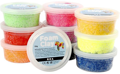 Foam Clay Modelliermasse metallic silber 35 Gramm kreatives Spielzeug-3