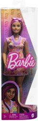 Barbie Puppe Modepuppe Herzchenkleid dunkles Haar - Spielzeugpuppe