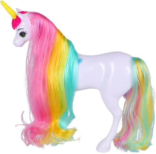 Moonlight Puppenset Spielzeug mit Einhorn und Zubehör - buntes Haar-2