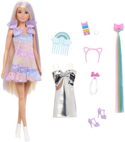 Barbie Fashion and beauty haar speel pop-3