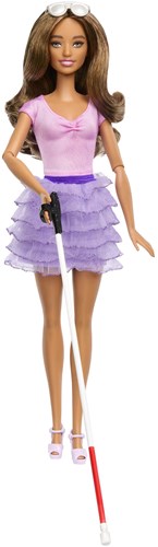 BEX Barbie Modepuppe Fashionistas - Mit Blindenstock und Sonnenbrille-2