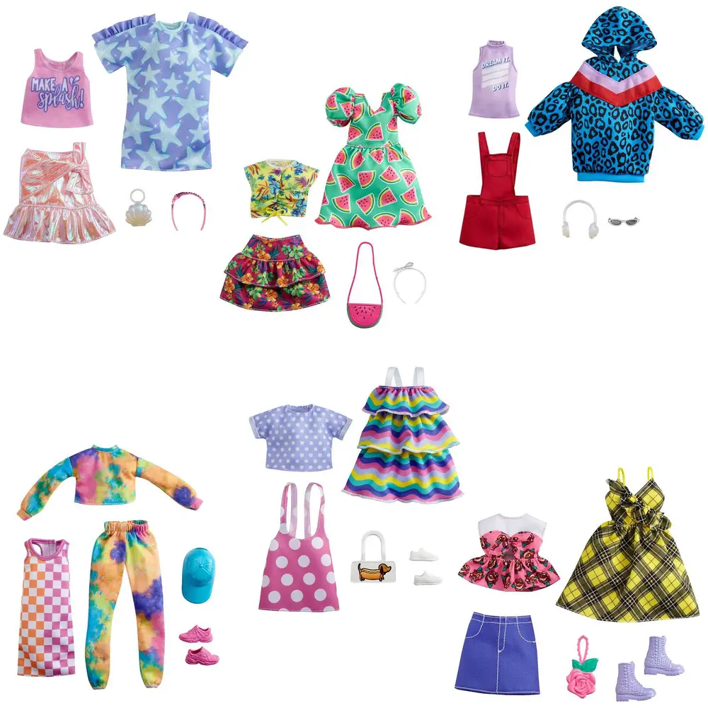 Mattel Barbie Puppenkleidung Set - Mode Accessoires für Barbie