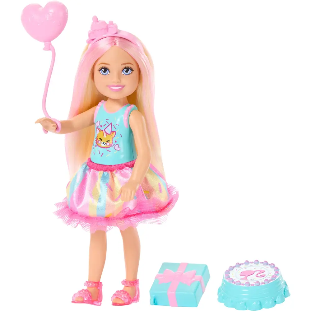 Mattel Barbie Chelsea Geburtstagspuppe mit Zubehör - Barbie Spielzeug
