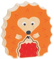 Goki Holzpuzzle Igel - pädagogisches Spielzeug für Kinder