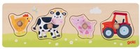 Goki Holzpuzzle Bauernhof - Lernspielzeug für Kleinkinder